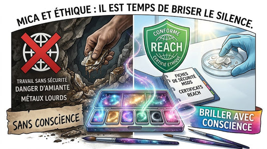 Mica et éthique : pourquoi l’éclat de vos aquarelles ne doit pas venir de l’ombre