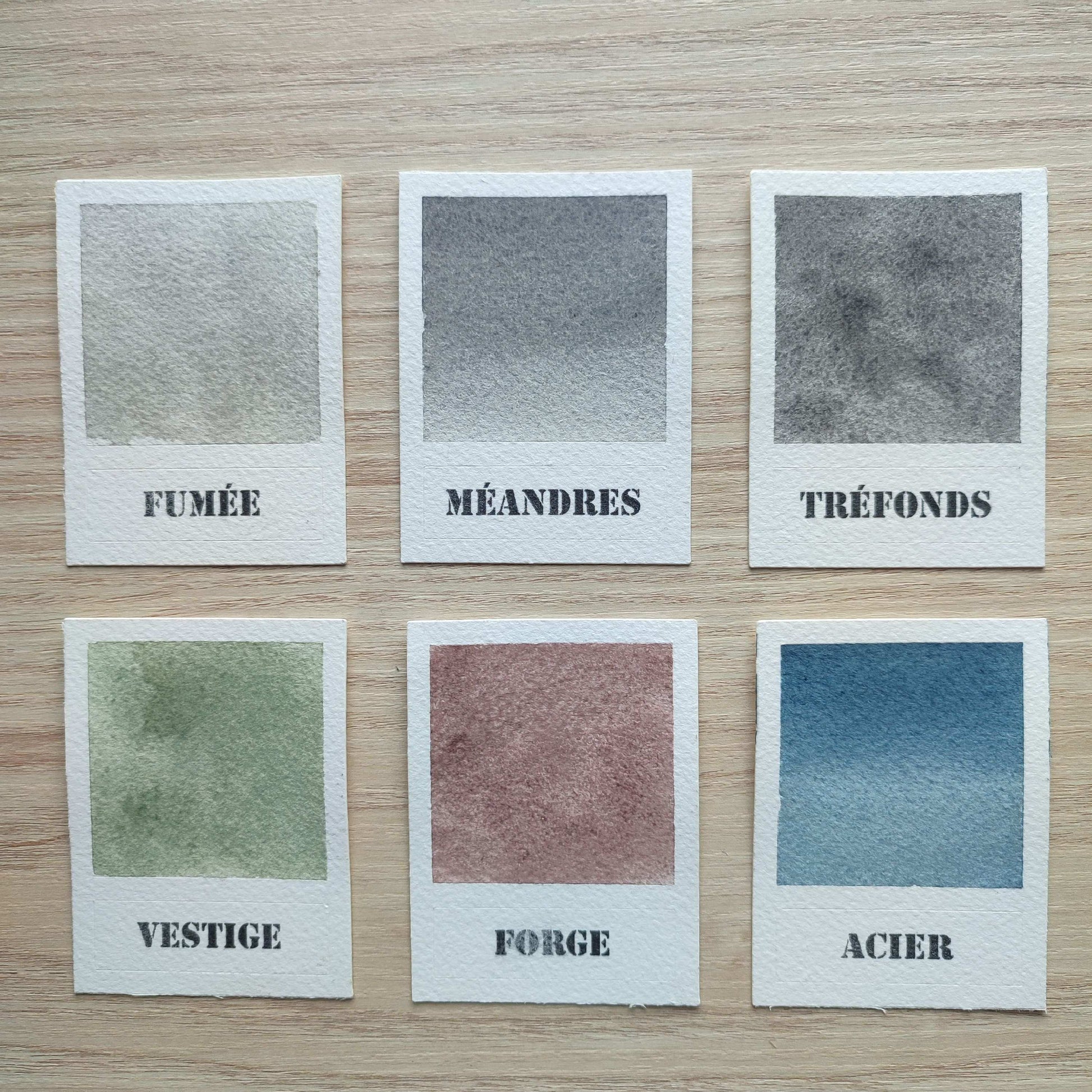 Palette "La cité oubliée" - 6 Aquarelles Artisanales Véganes, Éco-responsables et Solidaires