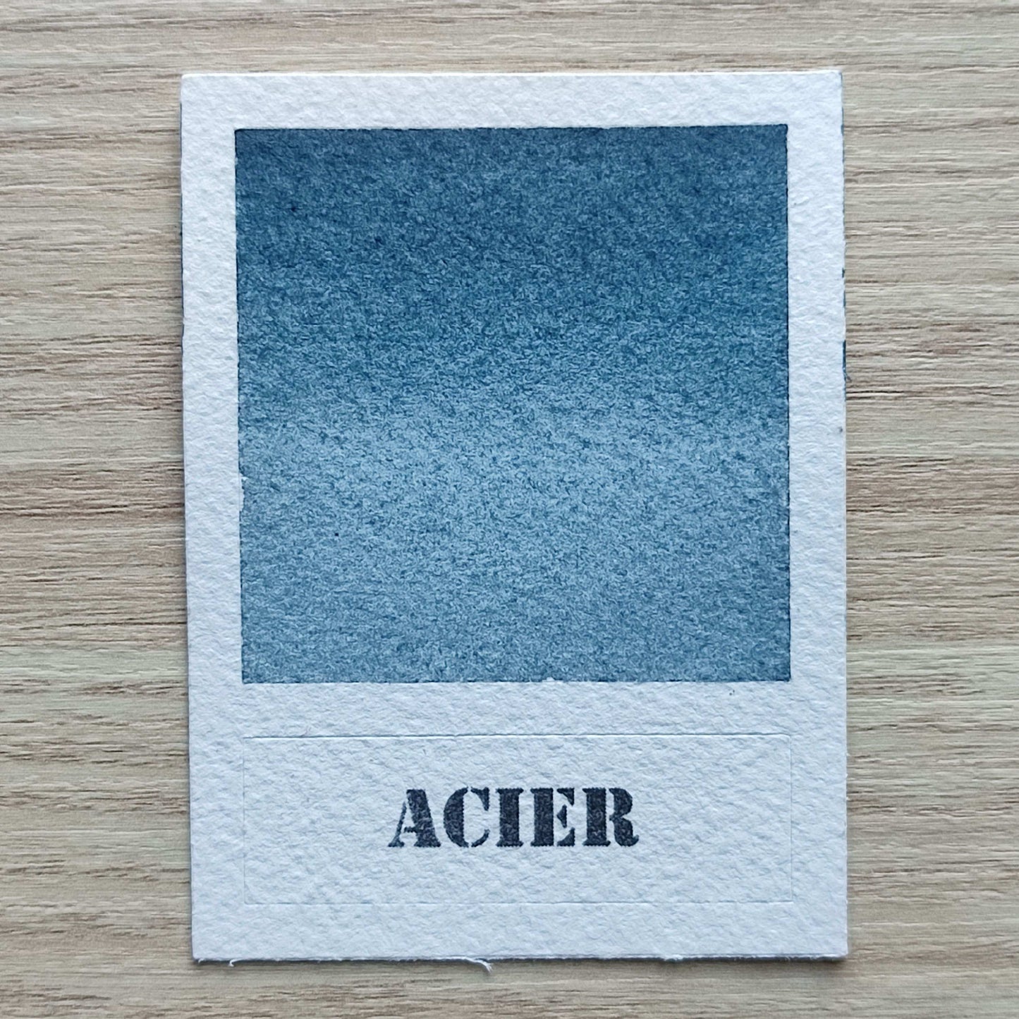 Acier "La cité oubliée" Aquarelle Artisanale Végane Éco-responsable et Solidaire
