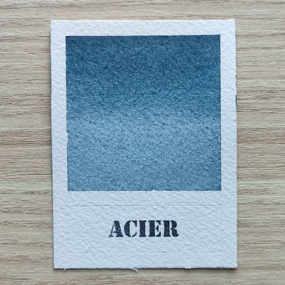 Acier "La cité oubliée" Aquarelle Artisanale Végane Éco-responsable et Solidaire