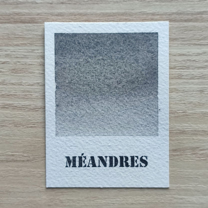 Méandres "La cité oubliée" Aquarelle Artisanale Végane Éco-responsable et Solidaire