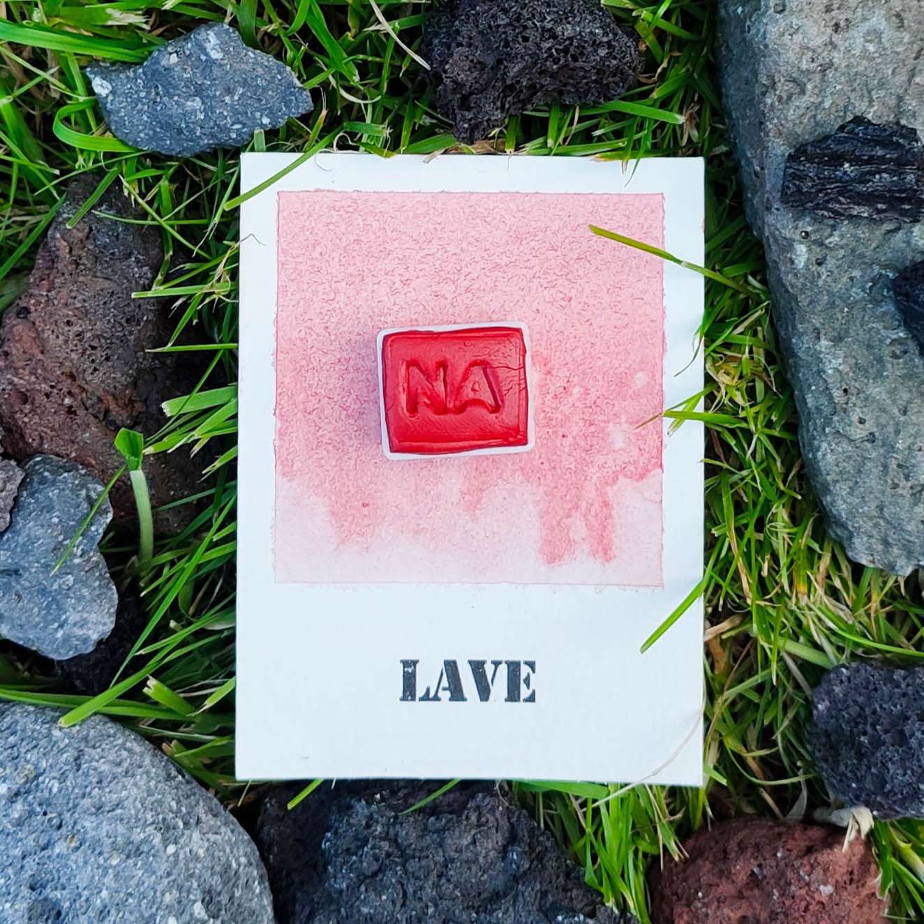 Lave - "L'Archipel Volcanique" - Aquarelle Artisanale Végane