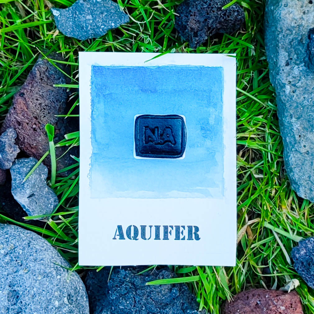 Aquifer - "L'Archipel Volcanique" - Aquarelle Artisanale Végane