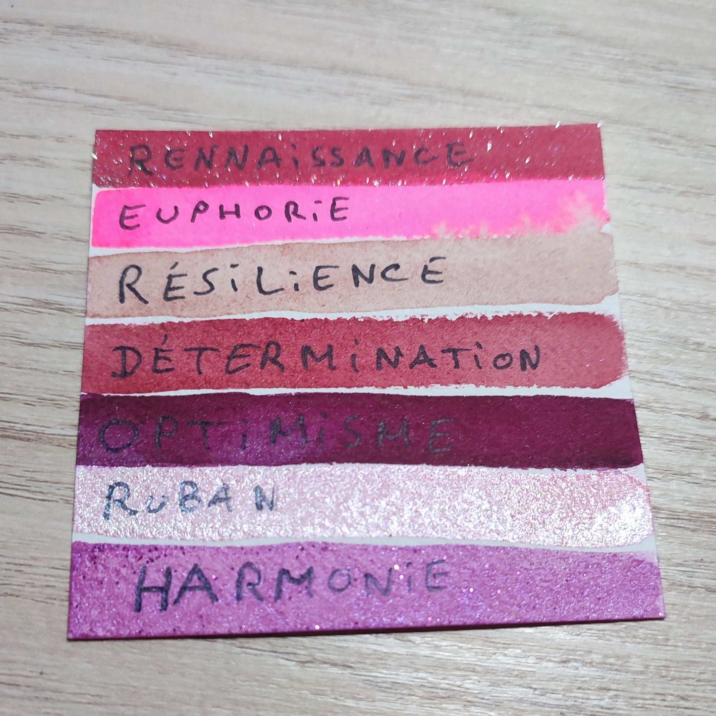 Euphorie - Demi-godets Nuances Solidaires Édition 2024 - Octobre Rose - Aquarelle Artisanale Végane