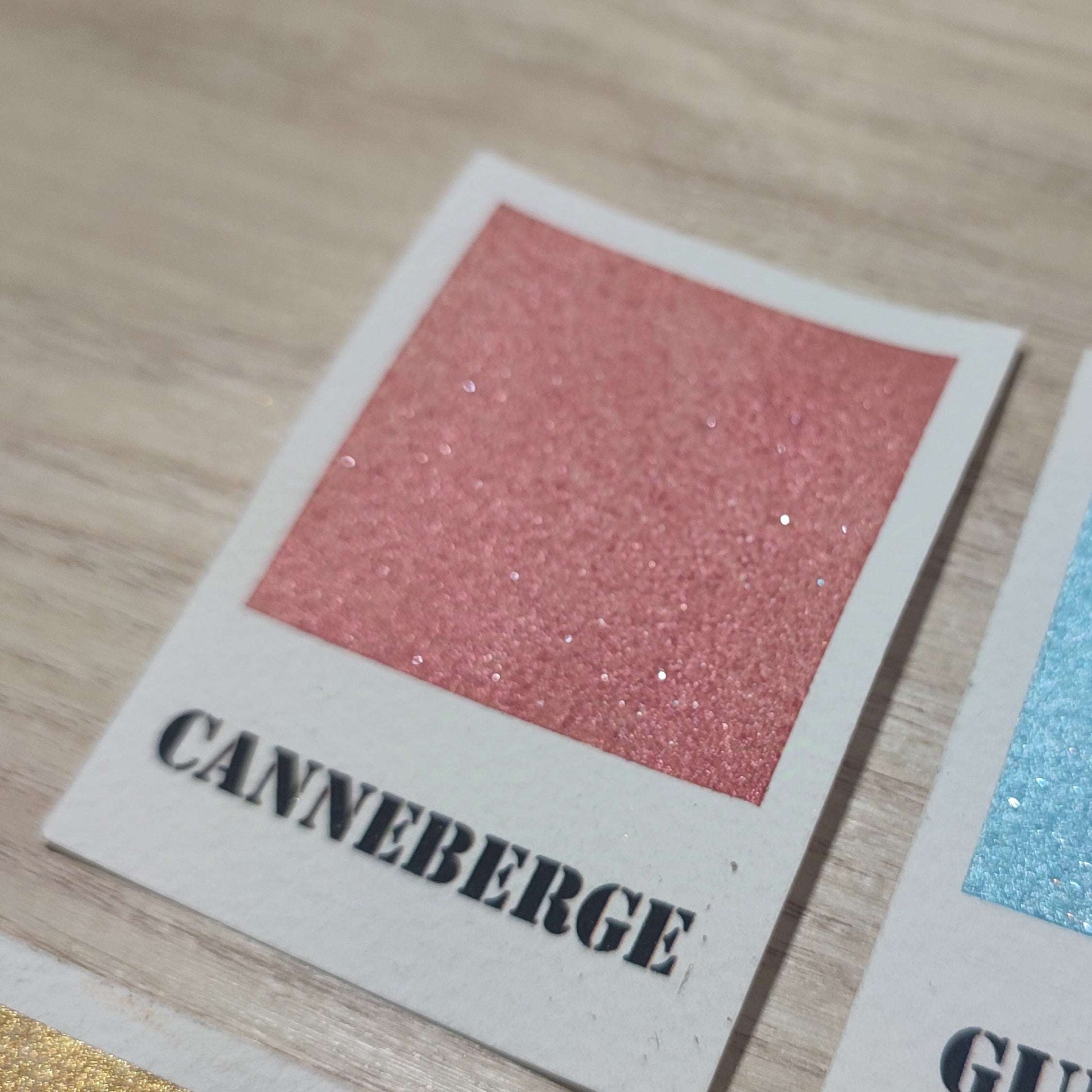 Canneberge "Mon beau sapin" Aquarelle Artisanale Irisée Pailletée Végane Éco-responsable et Solidaire