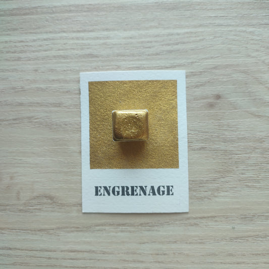 Engrenage "Le laboratoire de l'alchimiste" Aquarelle Artisanale Végane Éco-responsable et Solidaire