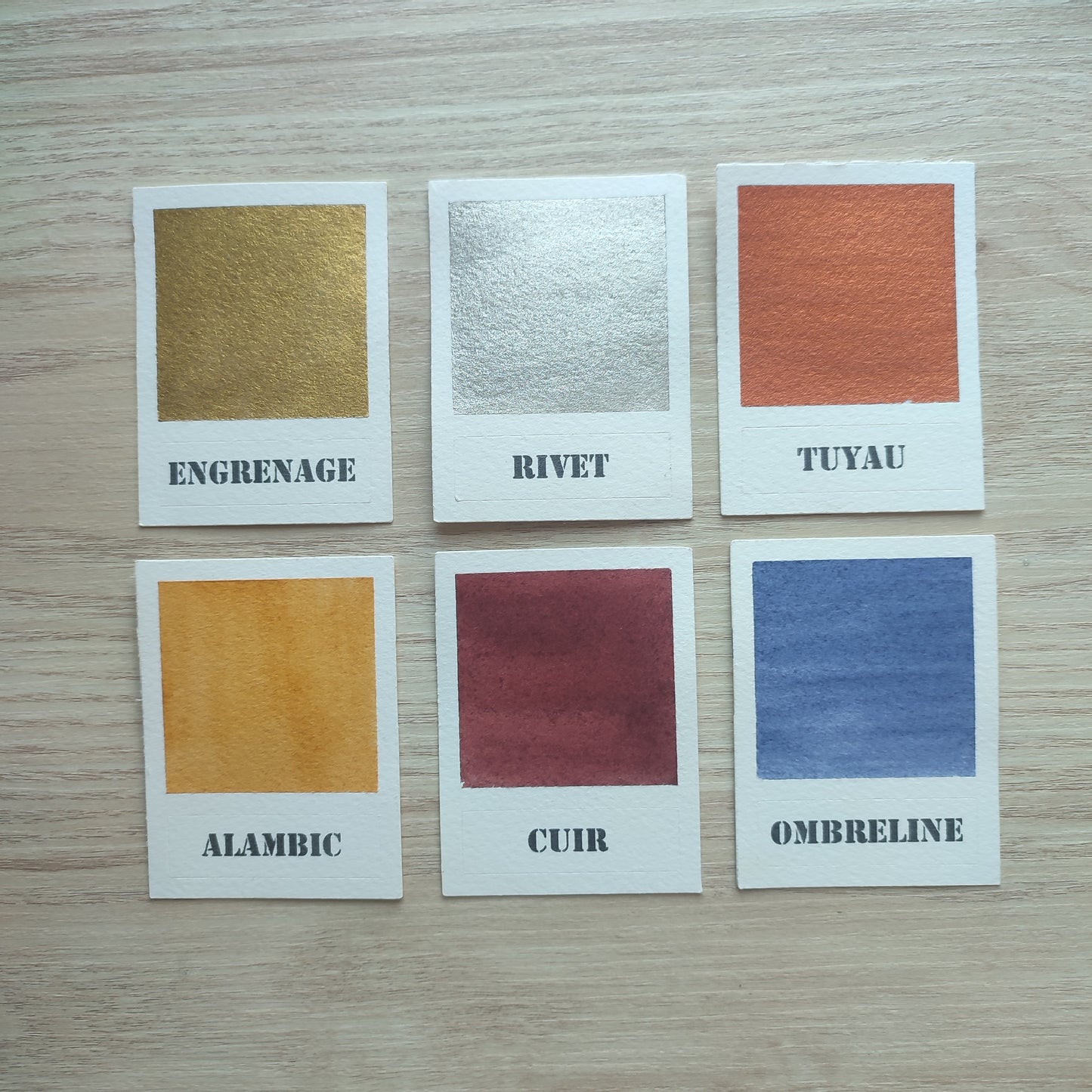 Cuir "Le laboratoire de l'alchimiste" Aquarelle Artisanale Végane Éco-responsable et Solidaire