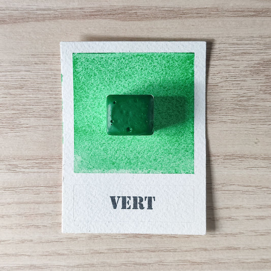 Vert "Nuances Essentielles" Aquarelle Artisanale Végane Éco-responsable et Solidaire