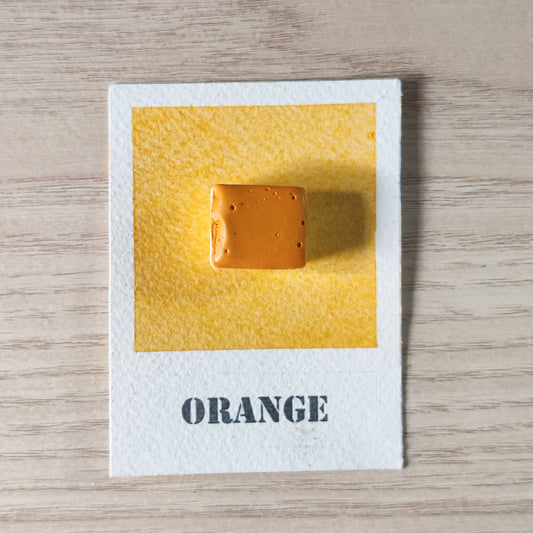 Orange "Nuances Essentielles" Aquarelle Artisanale Végane Éco-responsable et Solidaire