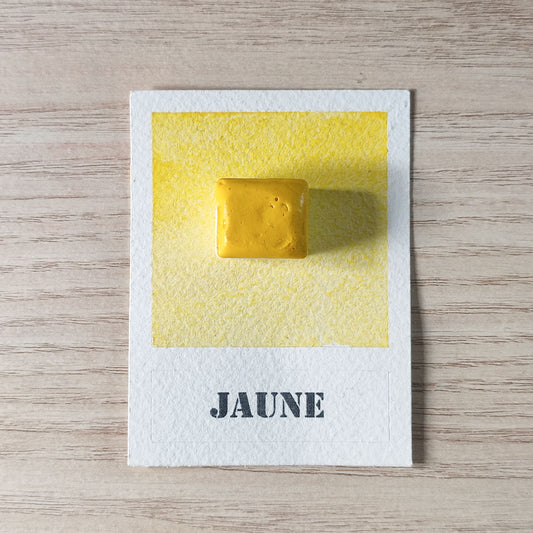 Jaune "Nuances Essentielles" Aquarelle Artisanale Végane Éco-responsable et Solidaire