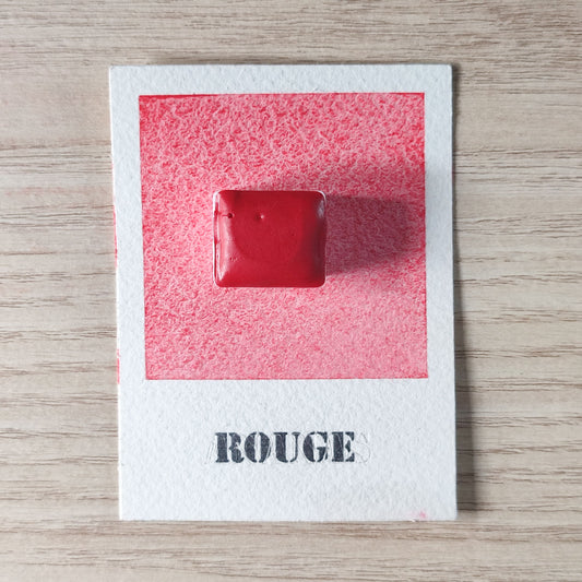 Rouge "Nuances Essentielles" Aquarelle Artisanale Végane Éco-responsable et Solidaire