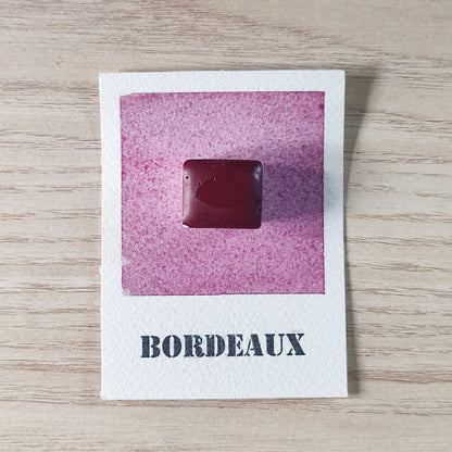 Bordeaux "Nuances Essentielles" Aquarelle Artisanale Végane Éco-responsable et Solidaire
