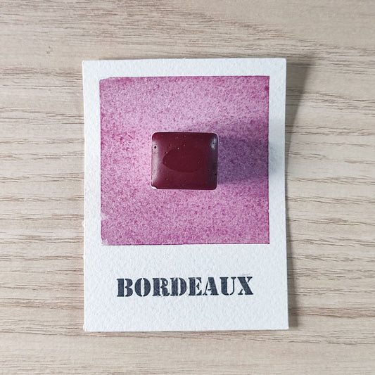 Bordeaux "Nuances Essentielles" Aquarelle Artisanale Végane Éco-responsable et Solidaire