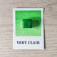 Vert clair "Nuances Essentielles" Aquarelle Artisanale Végane Éco-responsable et Solidaire