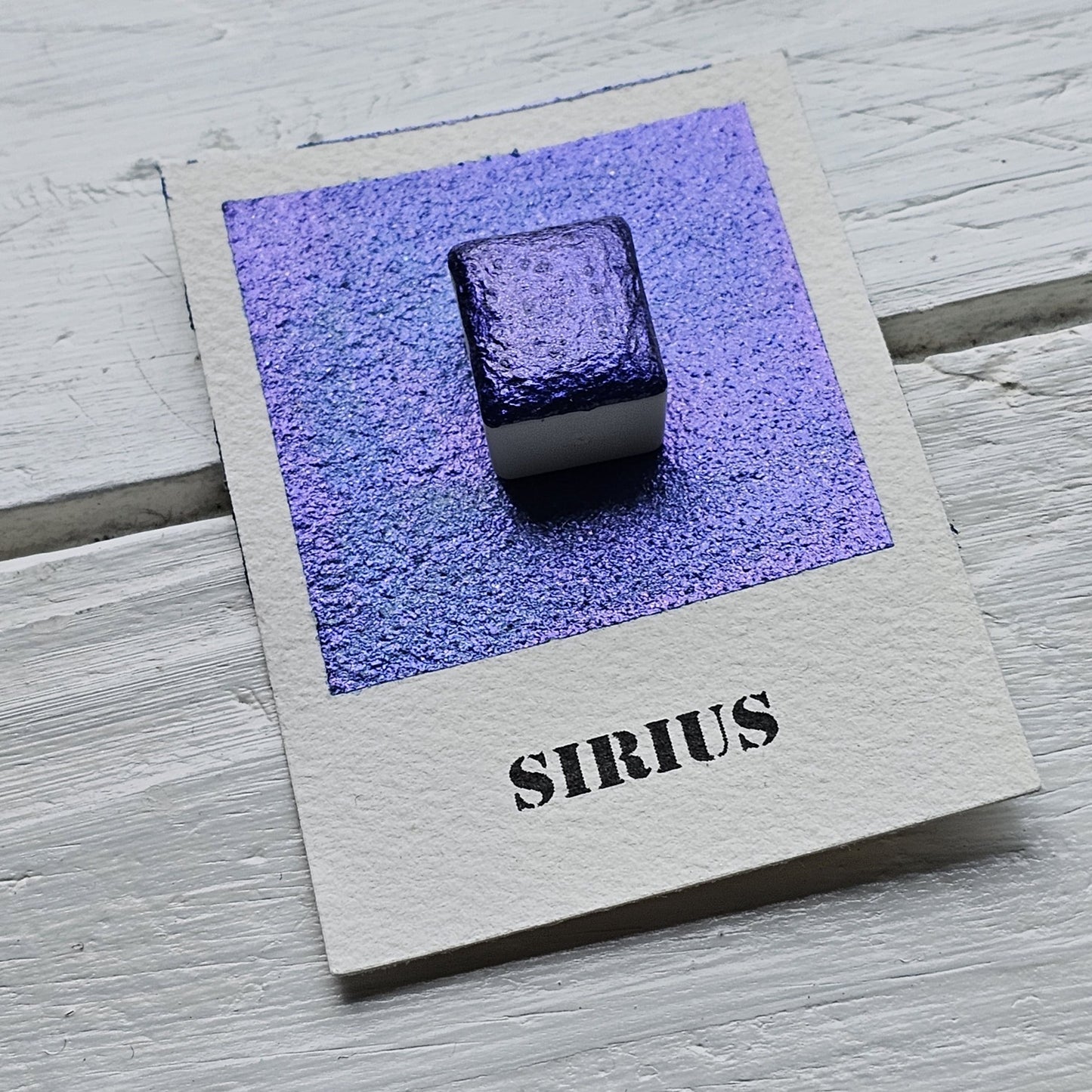 Collection "Galaxie Scintillante" - 6 Aquarelles Artisanales Métalisées Véganes Éco-responsables et Solidaires