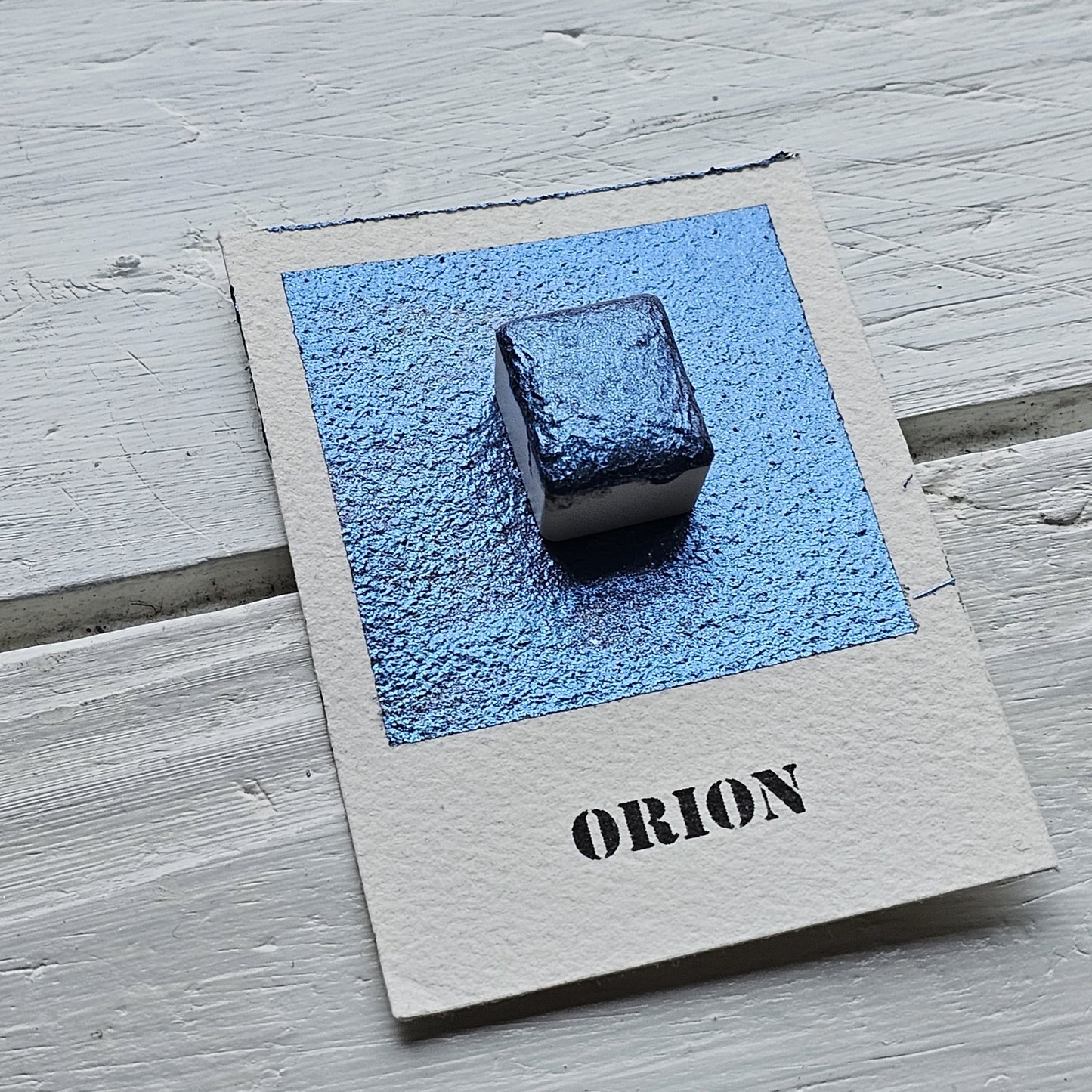 Collection "Galaxie Scintillante" - 6 Aquarelles Artisanales Métalisées Véganes Éco-responsables et Solidaires