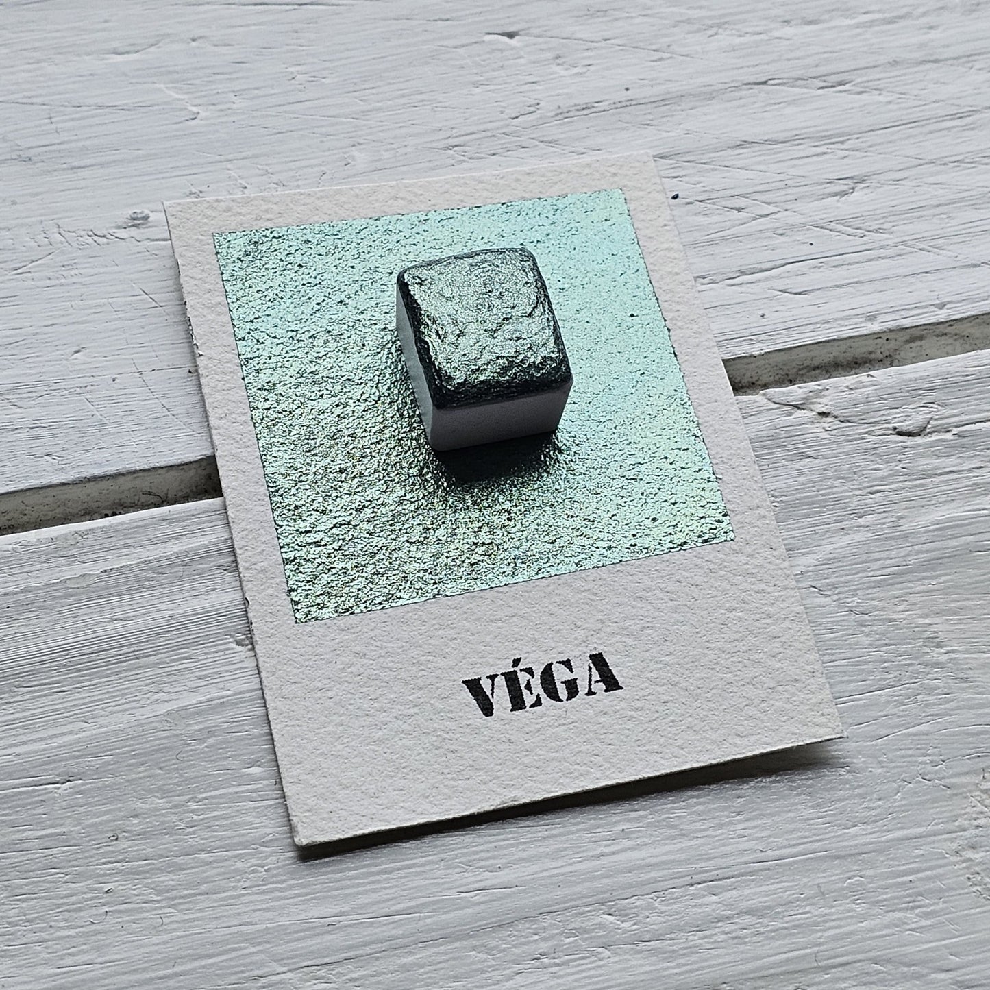 Collection "Galaxie Scintillante" - 6 Aquarelles Artisanales Métalisées Véganes Éco-responsables et Solidaires