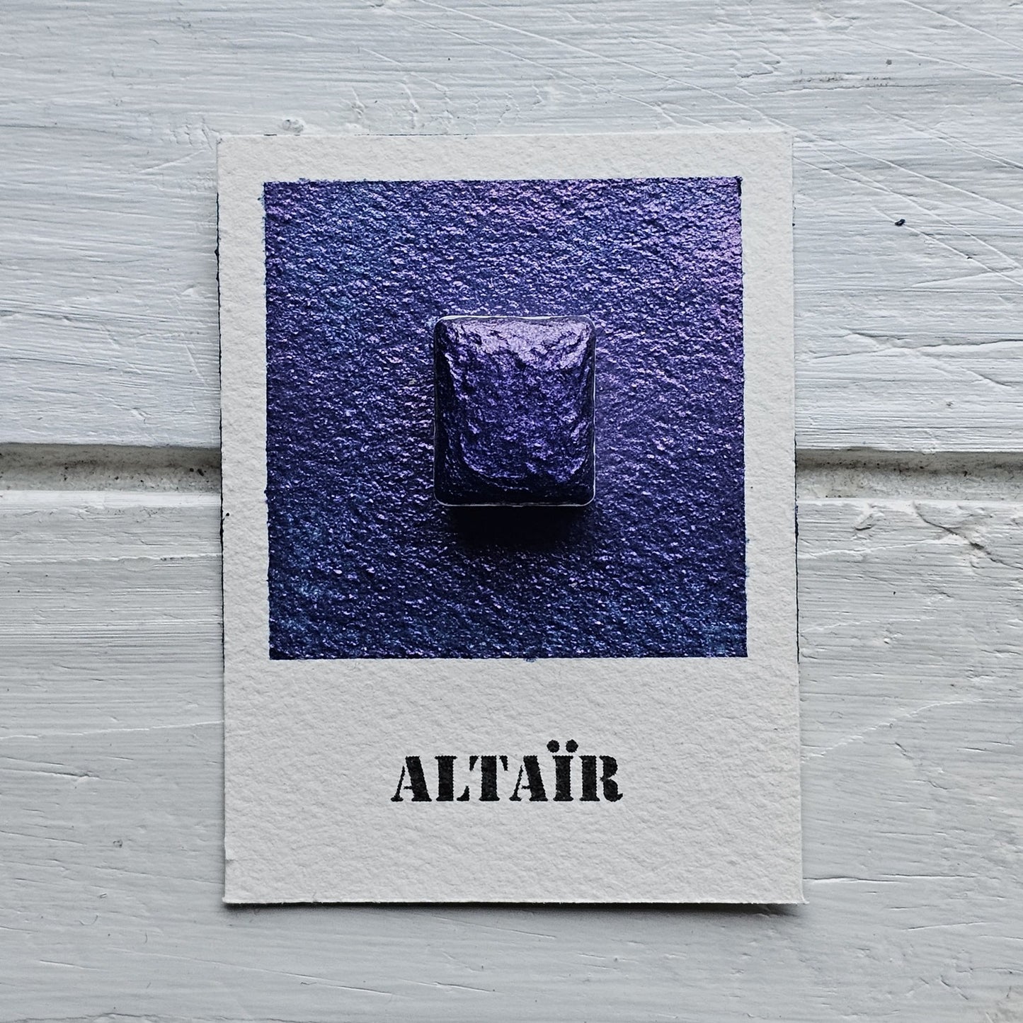 Collection "Galaxie Scintillante" - 6 Aquarelles Artisanales Métalisées Véganes Éco-responsables et Solidaires