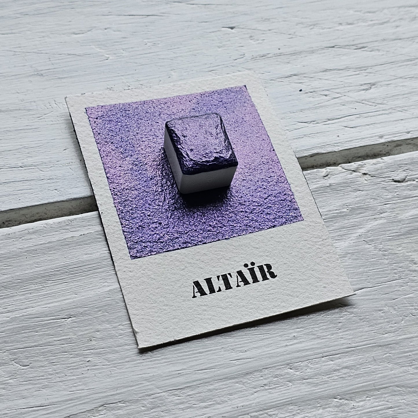 Collection "Galaxie Scintillante" - 6 Aquarelles Artisanales Métalisées Véganes Éco-responsables et Solidaires