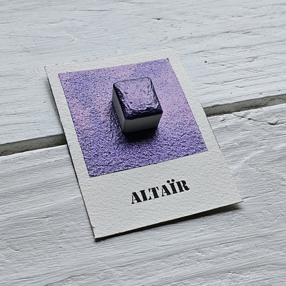Collection "Galaxie Scintillante" - 6 Aquarelles Artisanales Métalisées Véganes Éco-responsables et Solidaires