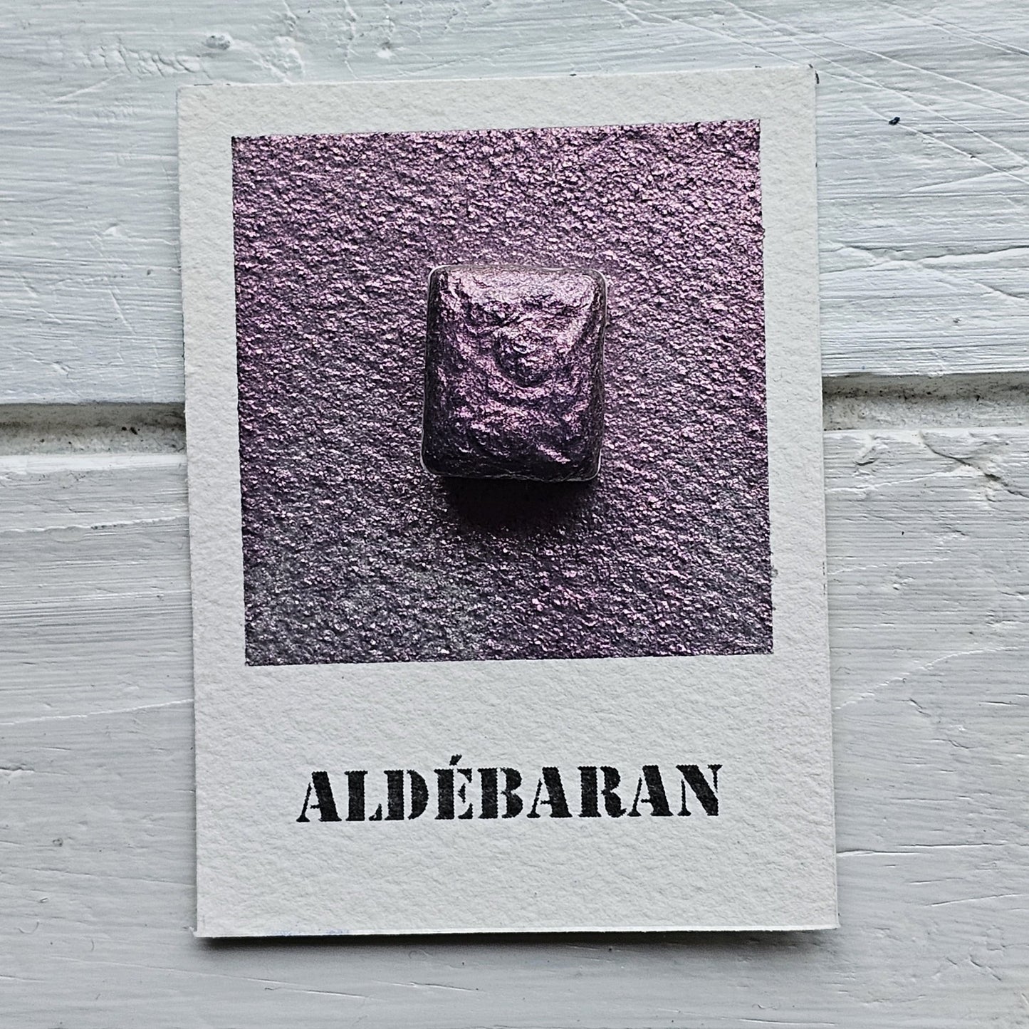 Collection "Galaxie Scintillante" - 6 Aquarelles Artisanales Métalisées Véganes Éco-responsables et Solidaires