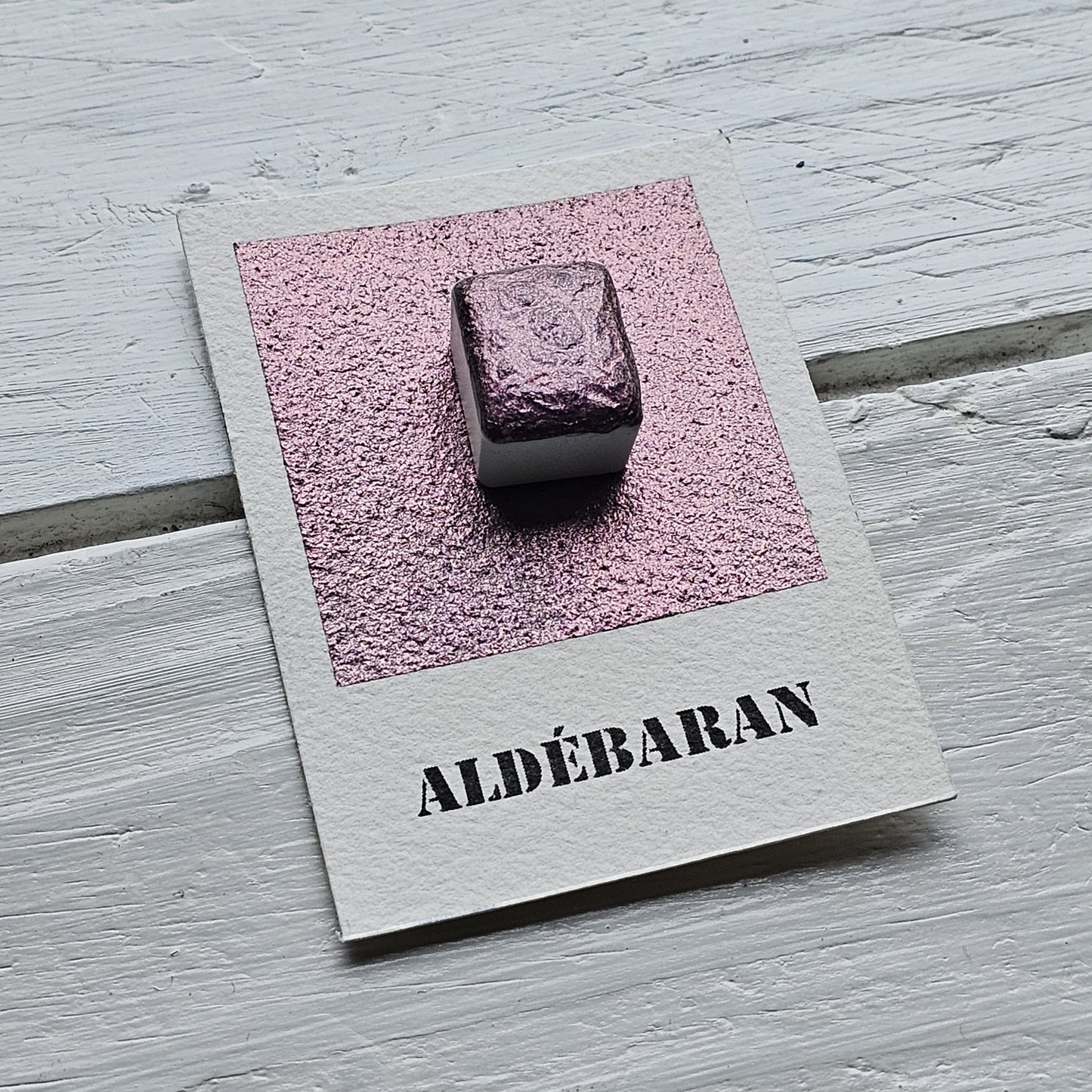 Collection "Galaxie Scintillante" - 6 Aquarelles Artisanales Métalisées Véganes Éco-responsables et Solidaires