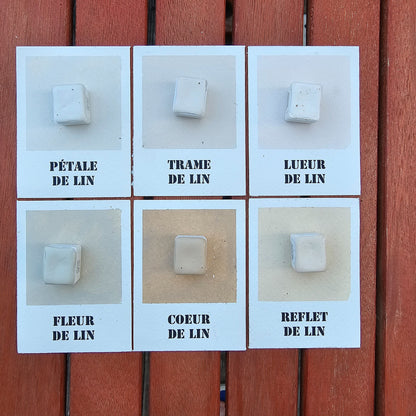 Palette Nuances de Lin, six aquarelles beiges pour carnations claires, Nuances d'Aquarelle