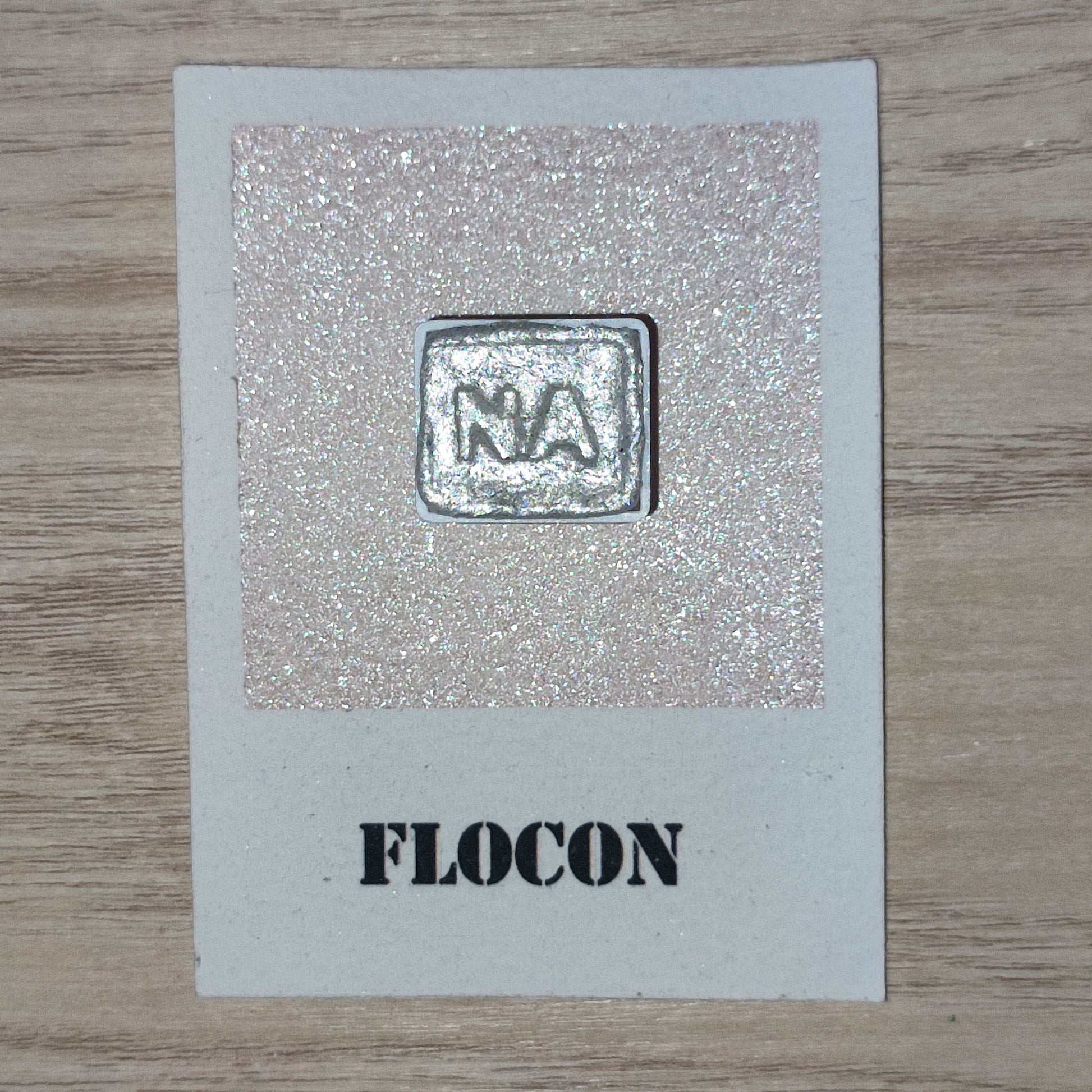 Flocon "Mon beau sapin" Aquarelle Artisanale Irisée Pailletée Végane Éco-responsable et Solidaire