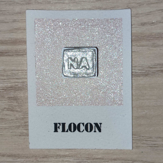 Flocon "Mon beau sapin" Aquarelle Artisanale Irisée Pailletée Végane Éco-responsable et Solidaire