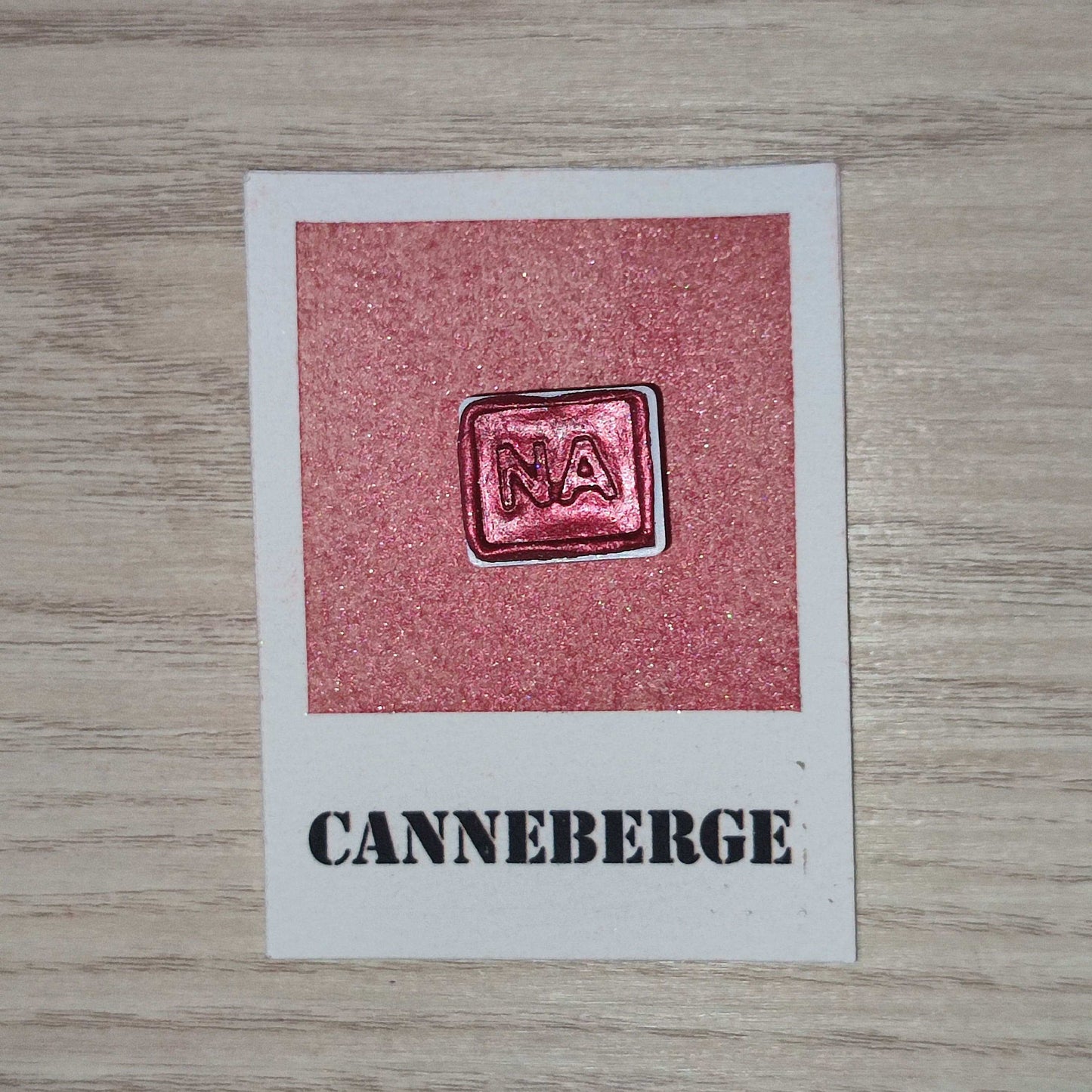 Canneberge "Mon beau sapin" Aquarelle Artisanale Irisée Pailletée Végane Éco-responsable et Solidaire