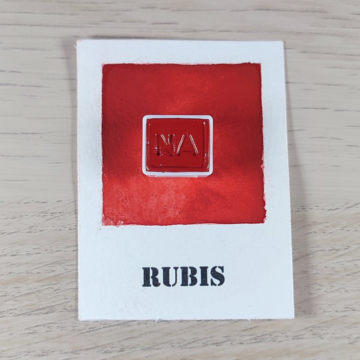 Rubis - "12 Nuances d’Aquarelle – Série 1" - Aquarelle Artisanale Végane