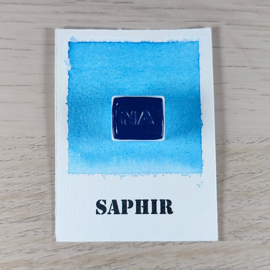 Saphir - "12 Nuances d’Aquarelle – Série 1" - Aquarelle Artisanale Végane