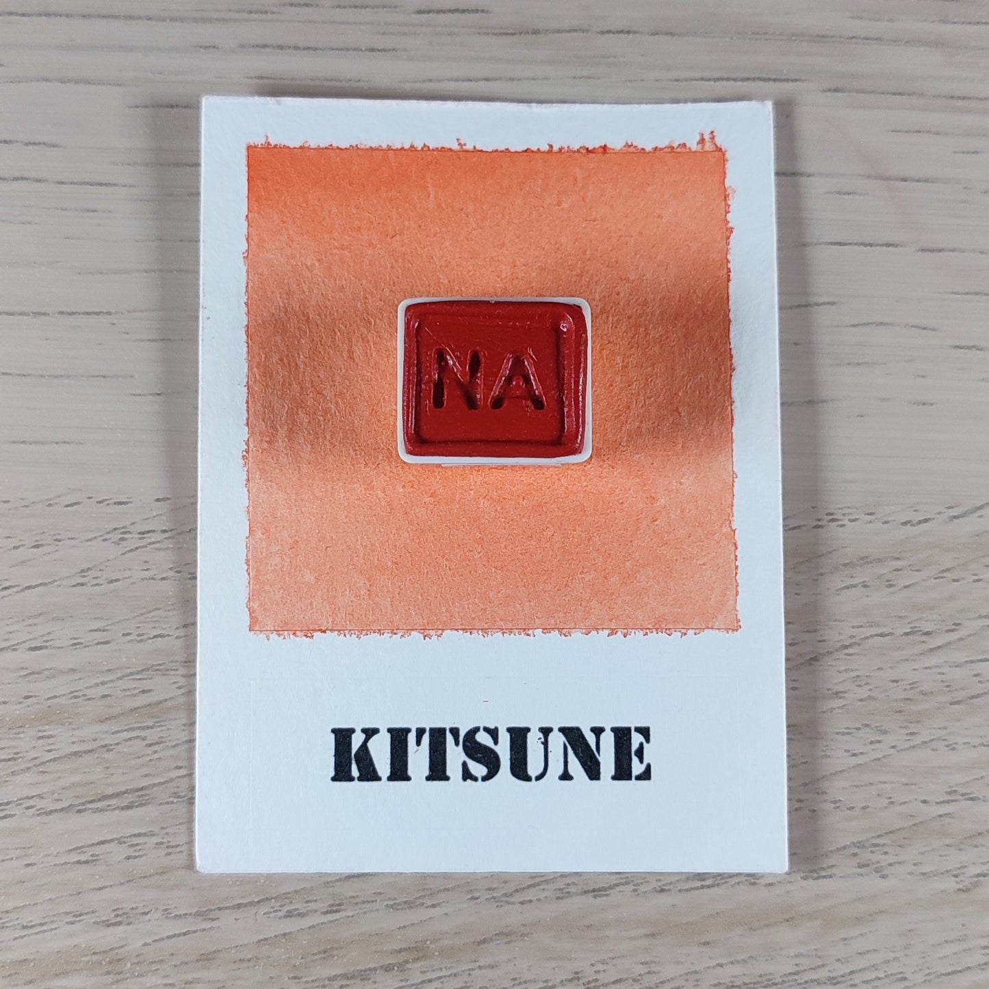 Kitsune - "Hanami" - Aquarelle Artisanale Végane