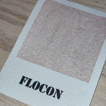 Flocon "Mon beau sapin" Aquarelle Artisanale Irisée Pailletée Végane Éco-responsable et Solidaire
