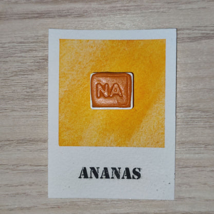 Ananas "Écho chromatique" Aquarelle Artisanale Végane Éco-responsable et Solidaire